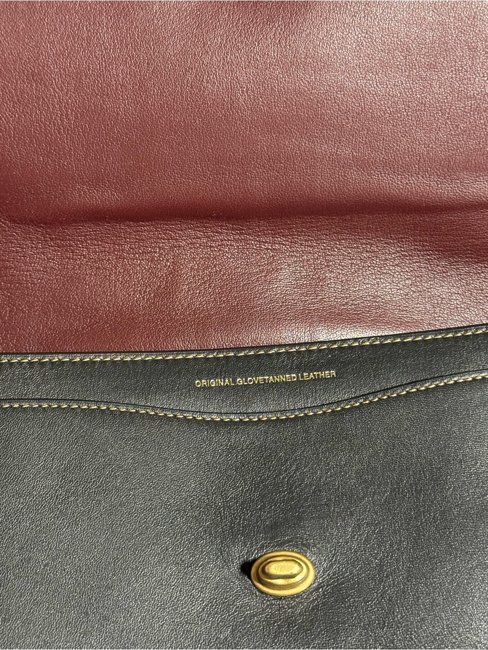 Coach Dark Brown Leather Turnlock Crossbody - Picture 3 of 9